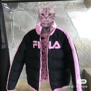 Fila x Fleamadonna pink duoside jacket size M